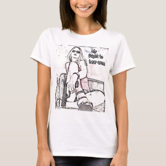 腕に耐えること右 Tシャツ