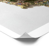 腕のコートを描いたエナメルのメダリオン ポスター (角)