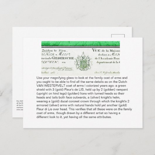 腕のコートを比較詳細 ポストカード (正面/裏面)