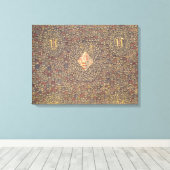 腕のコートを着たミルフルーア キャンバスプリント (インサイチュ (ウッドフロア))