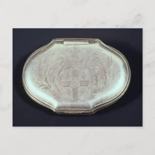 腕のコート付きスナッフボックスエンボス, c.1820 ポストカード