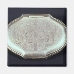 腕のコート付きスナッフボックスエンボス, c.1820 マグネット