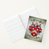 腕のブロックのコートのスパイラルノート ノートブック (内部)