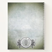 腕のブロックのコートのスパイラルノート ノートブック (裏面)