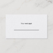 腕のマッサージ写真 予約カード (裏面)