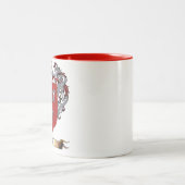 腕のライアンの盾 ツートーンマグカップ (中央)