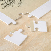 腕のヴィンテージの解剖学|筋肉そして骨 ジグソーパズル (側面)