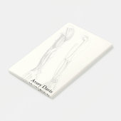 腕のヴィンテージの解剖学|筋肉そして骨 ポストイット (アングル)