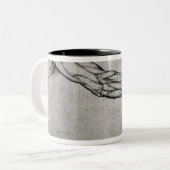 腕の勉強 ツートーンマグカップ (正面左)