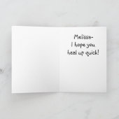 腕の損傷の傷が良いカードを取得 カード (内部)