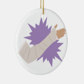 腕の鋳造物 セラミックオーナメント (右)