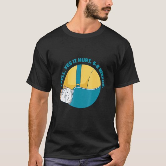 腕の骨折ことわざ Tシャツ (正面)