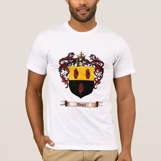 腕のAdairの盾 Tシャツ (正面)