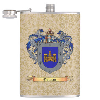 腕のGuzmanの姓の盾 フラスク