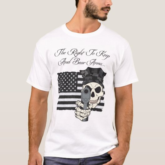 腕のT保シャツを着用する権利 Tシャツ (正面)