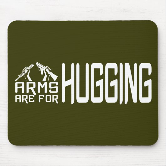 腕は抱き締め用のカスタム口だ マウスパッド (正面)