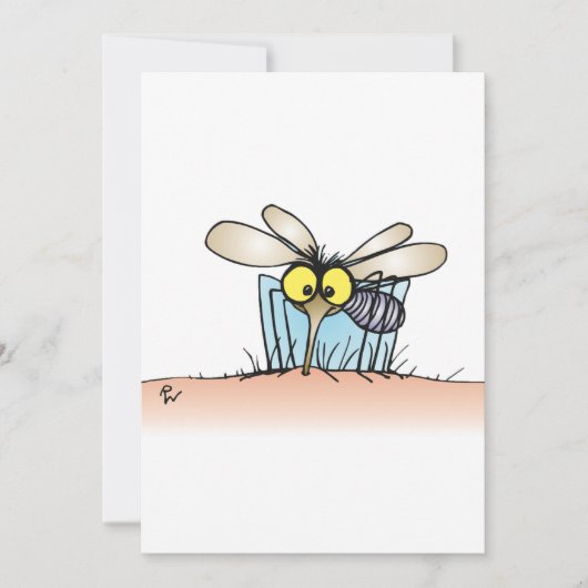 腕をかむ蚊の招待状 招待状 (正面)