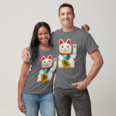 腕を振る幸運の猫 Tシャツ (ユニセックス)