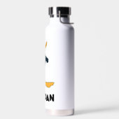 腕を組んだダフィー™ガモ |名前の追加 ウォーターボトル (左面)