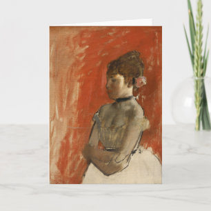 腕を組んだバレエダンサー   Edgar Degas カード