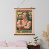 腕を組んだルイ・シロを示すサーカスのポスター 吊り下げ型タペストリー (寝室)