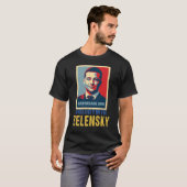 腕ウクライナ今, Volodymyr Zelensky Tシャツ (正面フル)