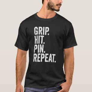 腕レスラーのグリップヒットピンリピート腕レスリング1 Tシャツ