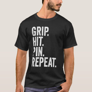 腕レスラーのグリップヒットピンリピート腕レスリング1 Tシャツ