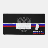 腕ロシアののコート デスクマット (キーボード&マウス)