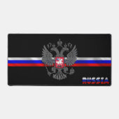 腕ロシアののコート デスクマット (正面)