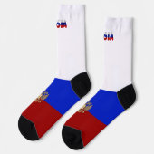 腕ロシアのの旗 ソックス (左)