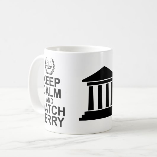 腕時計のペリーの穏やかなおよび法的ユーモア保って下さい コーヒーマグカップ (正面左)