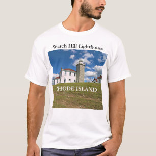 腕時計の丘の灯台、ロードアイランドのTシャツ Tシャツ