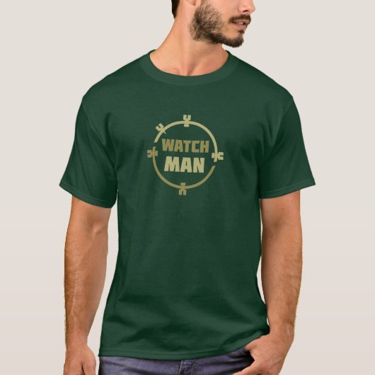腕時計の人 Tシャツ (正面)