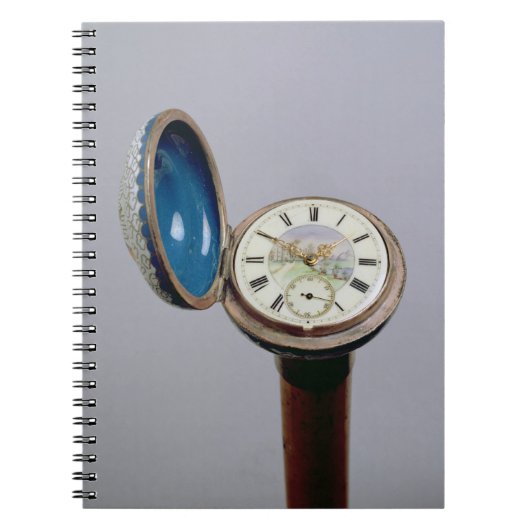 腕時計の小道具の杖(cloisonneのエナメル) ノートブック (正面)