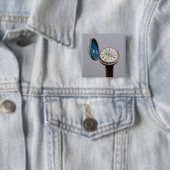 腕時計の小道具の杖(cloisonneのエナメル) 缶バッジ (インサイチュ)