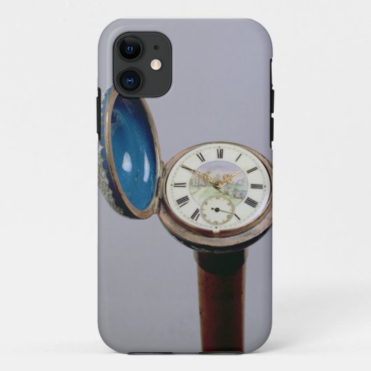 腕時計の小道具の杖(cloisonneのエナメル) Case-Mate iPhoneケース (裏面)