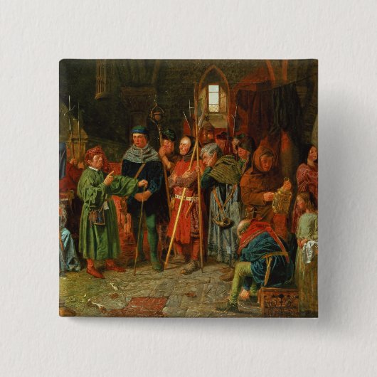 腕時計へのDogberryの充満 缶バッジ (正面)