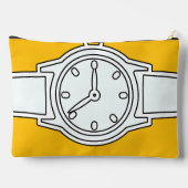 腕時計イエロー アクセサリーポーチ (裏面)