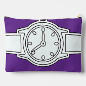 腕時計パープル アクセサリーポーチ (裏面)