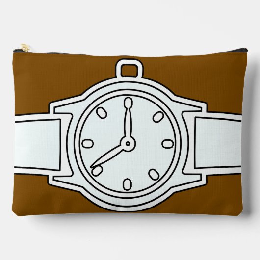 腕時計ブラウン アクセサリーポーチ (正面)