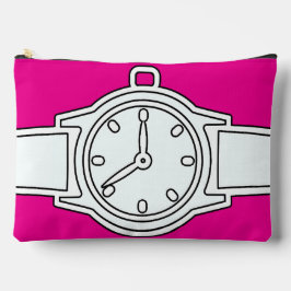 腕時計ホットピンク アクセサリーポーチ