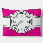 腕時計ホットピンク アクセサリーポーチ (裏面)