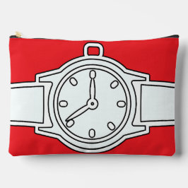 腕時計レッド アクセサリーポーチ