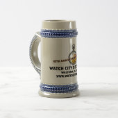 腕時計都市第10記念日のビールのジョッキ! ビールジョッキ (正面左)