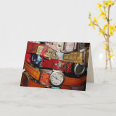 腕時計、すべての行事おもしろいグリーティ空白のングカード カード (黄色い花)