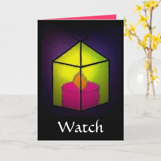 腕時計 カード (黄色い花)