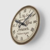 腕時計 ラウンド壁時計 (傾斜)