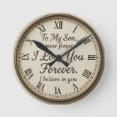 腕時計 ラウンド壁時計 (正面)