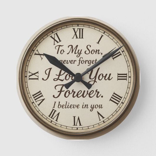 腕時計 ラウンド壁時計 (正面)